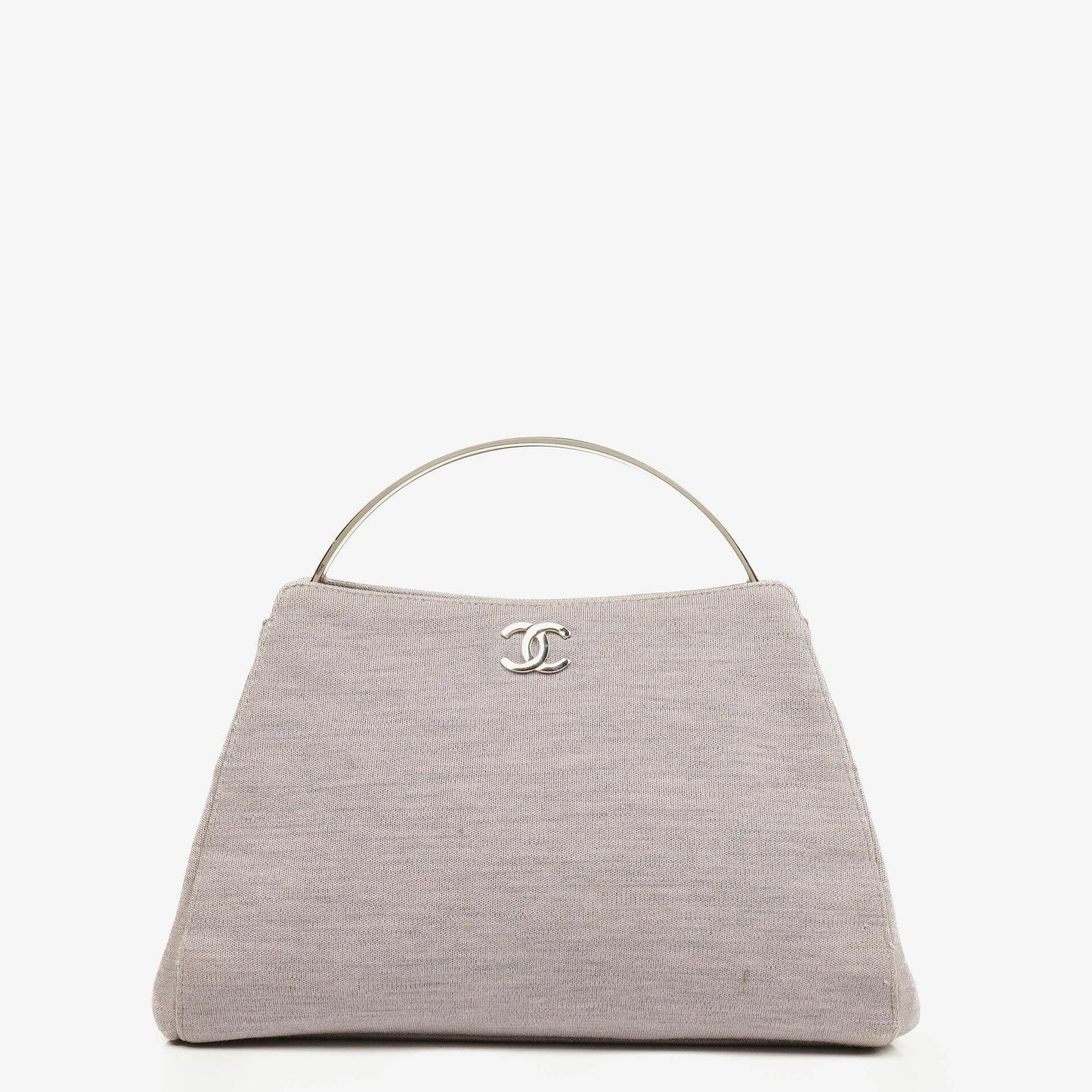 Chanel Top Handle Tasche aus Jersey und Metall