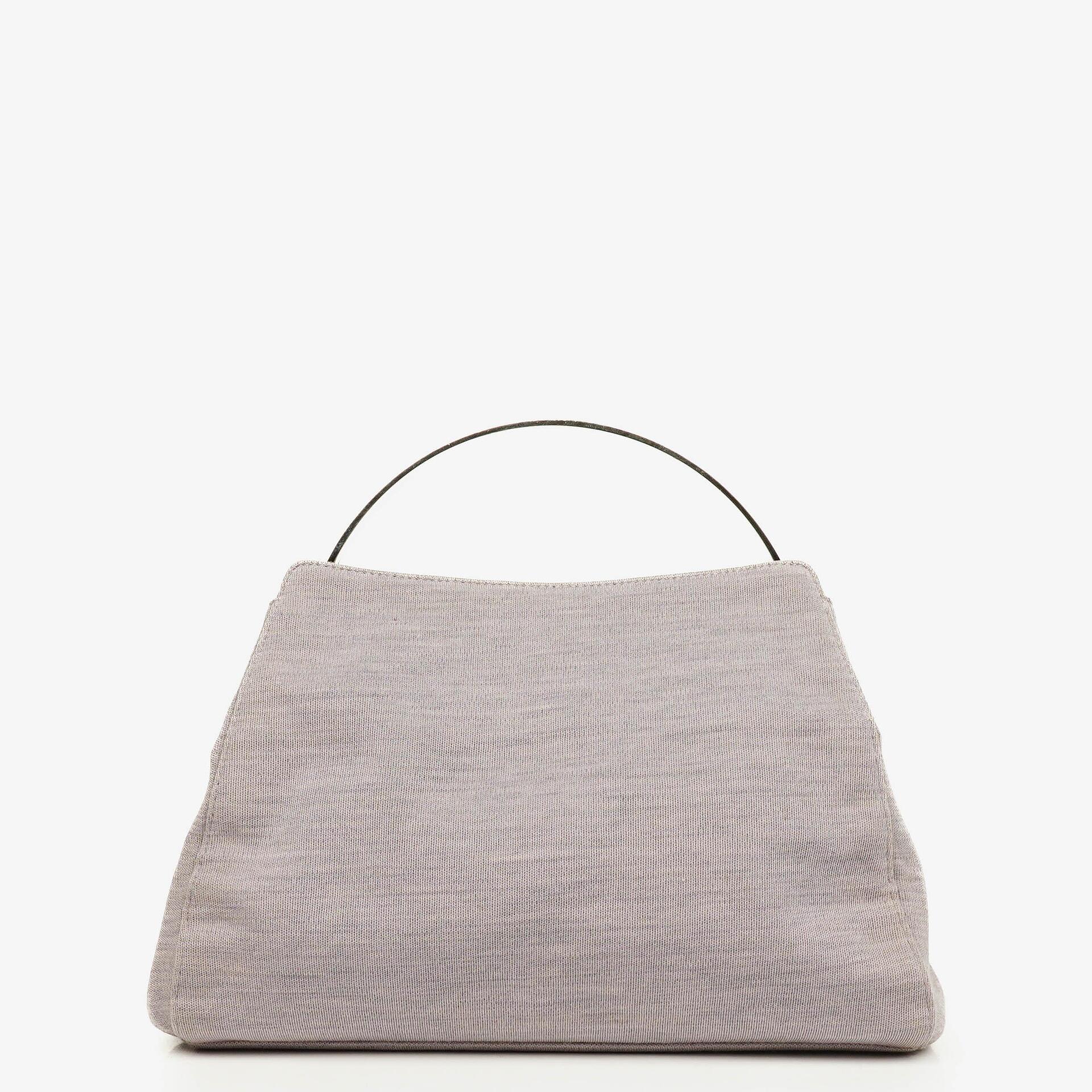 Chanel Top Handle Tasche aus Jersey und Metall