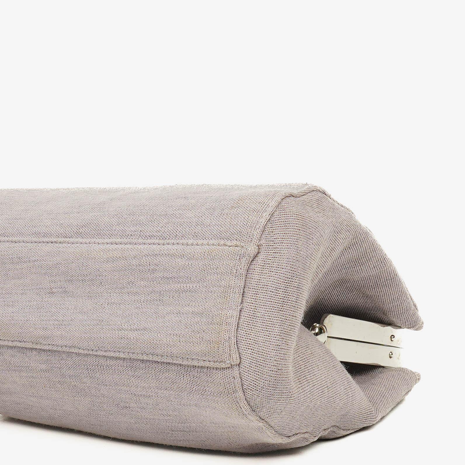 Chanel Top Handle Tasche aus Jersey und Metall