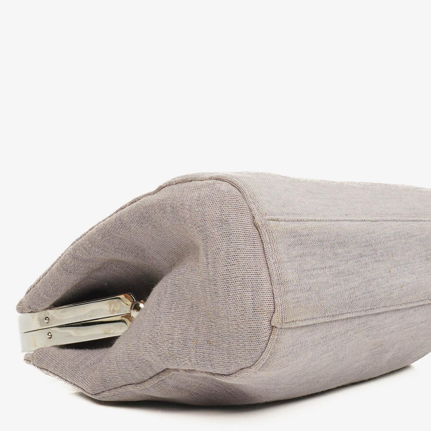 Chanel Top Handle Tasche aus Jersey und Metall