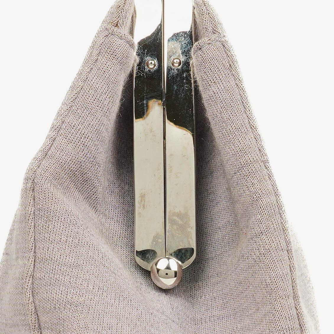 Chanel Top Handle Tasche aus Jersey und Metall