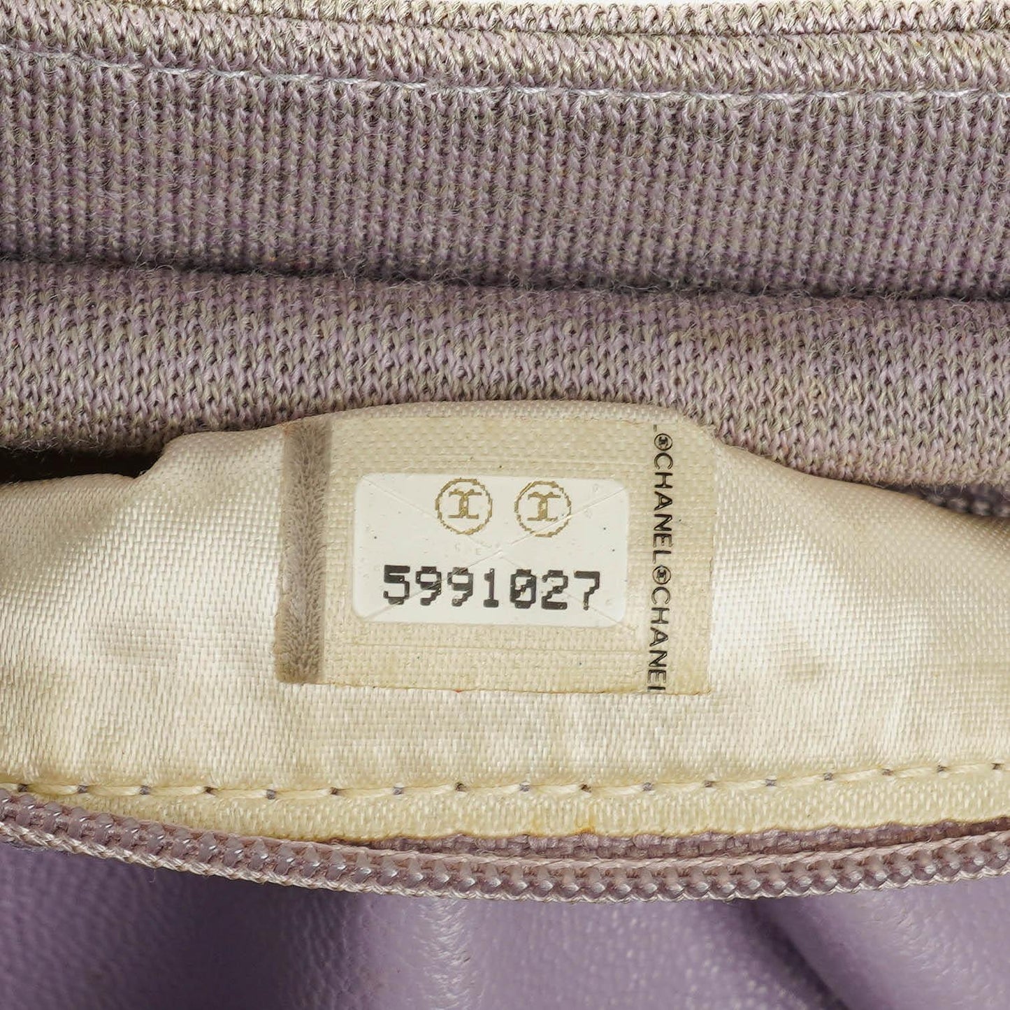 Chanel Top Handle Tasche aus Jersey und Metall