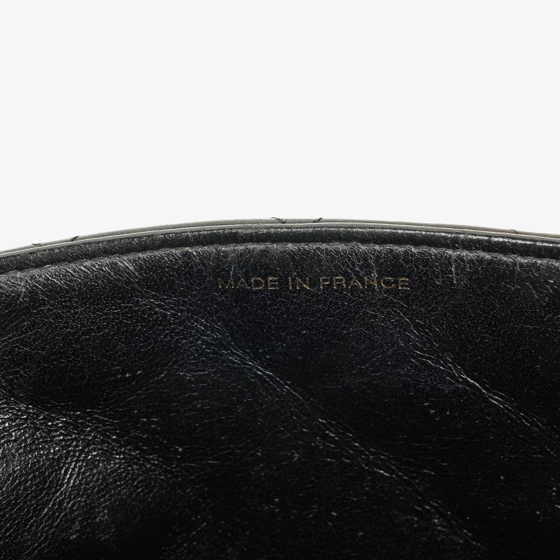Chanel Jumbo CC Klassische Einzelklappe Tasche Schwarz Gestepptes Lammleder 24K Vergoldete Beschläge