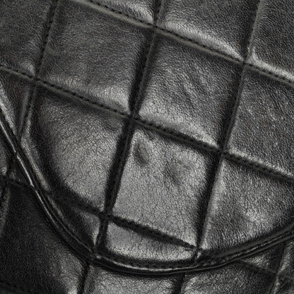 Chanel Jumbo CC Klassische Einzelklappe Tasche Schwarz Gestepptes Lammleder 24K Vergoldete Beschläge