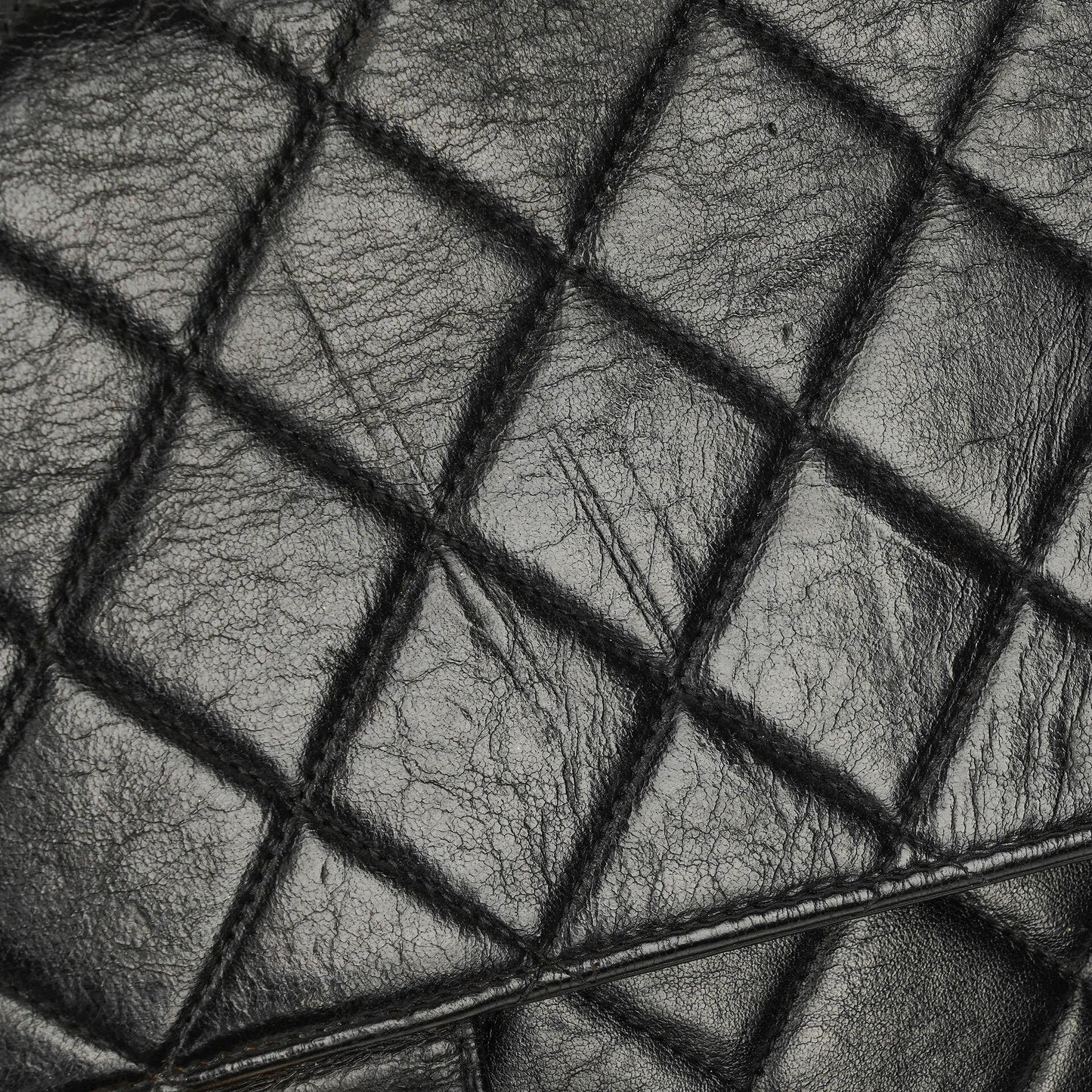 Chanel Jumbo CC Klassische Einzelklappe Tasche Schwarz Gestepptes Lammleder 24K Vergoldete Beschläge