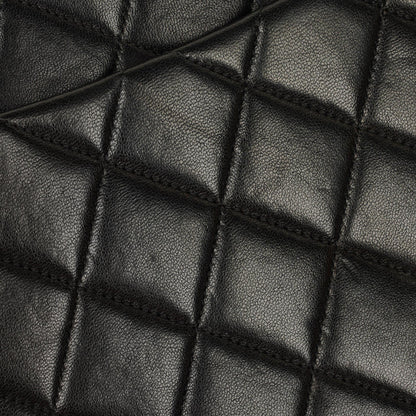 Chanel Jumbo CC Classic Single Flap Maxi Logo Tasche aus schwarzem gestepptem Lammleder mit 24K vergoldeten Beschlägen