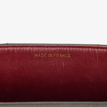 Chanel Jumbo CC Vertikal Tasche aus schwarzem gestepptem Lammleder mit 24K vergoldeten Beschlägen