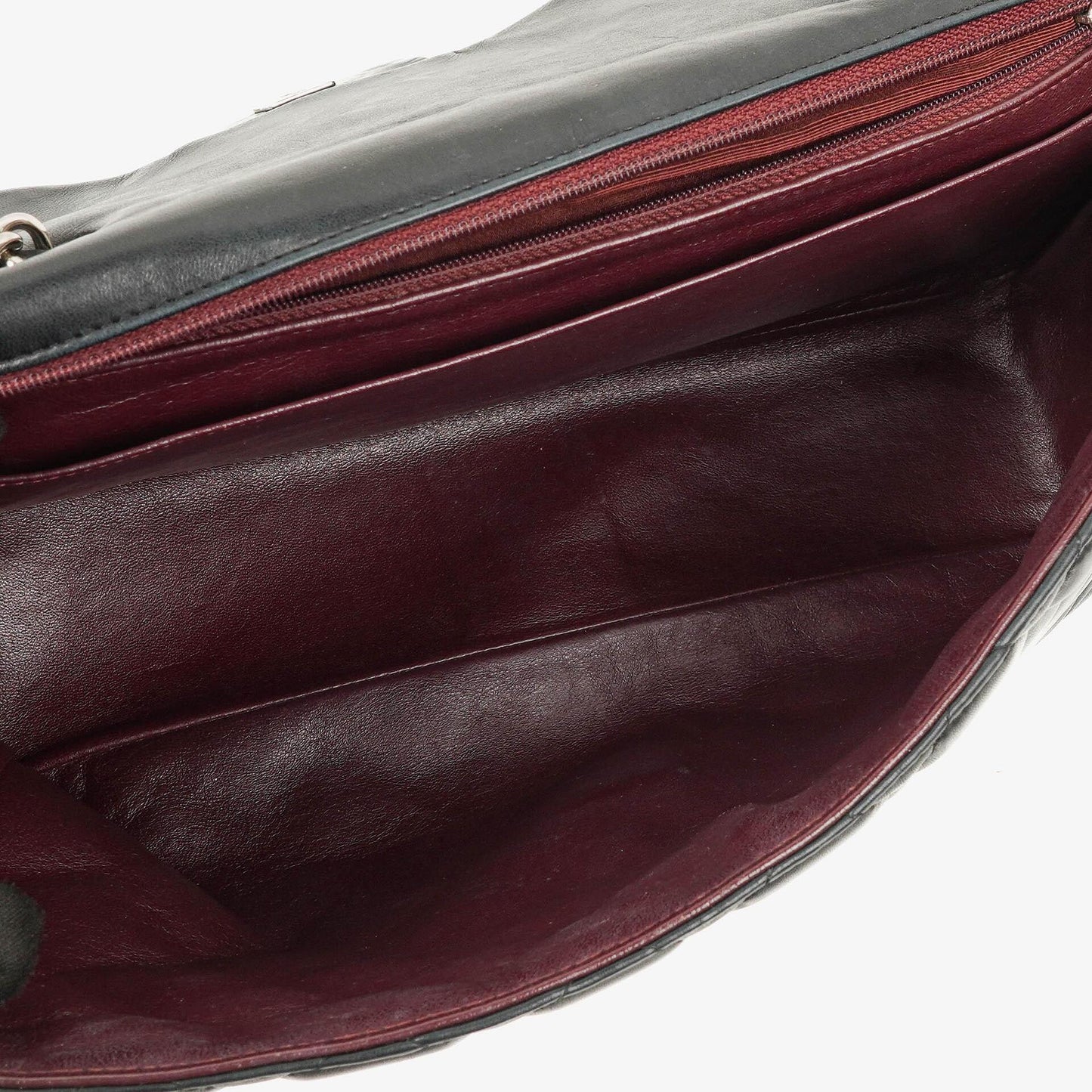 Chanel Jumbo Classic Single Flap Tasche aus schwarzem gestepptem Leder mit silberfarbener Hardware