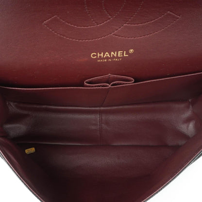 Chanel Jumbo Classic Schwarze Gequiltete Kaviar Double Flap Bag Gold-Beschläge