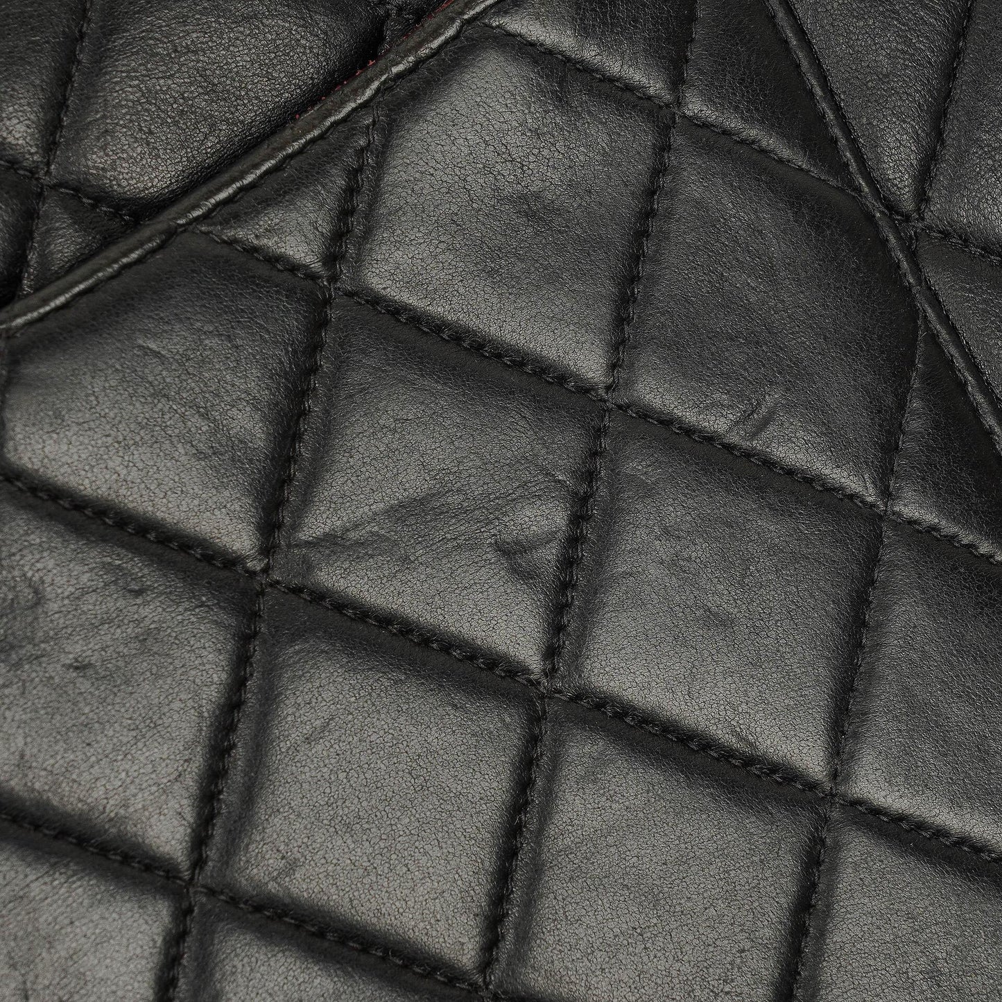 Chanel Jumbo Classic Single Flap Tasche aus schwarzem gestepptem Lammleder mit 24K vergoldeten Beschlägen