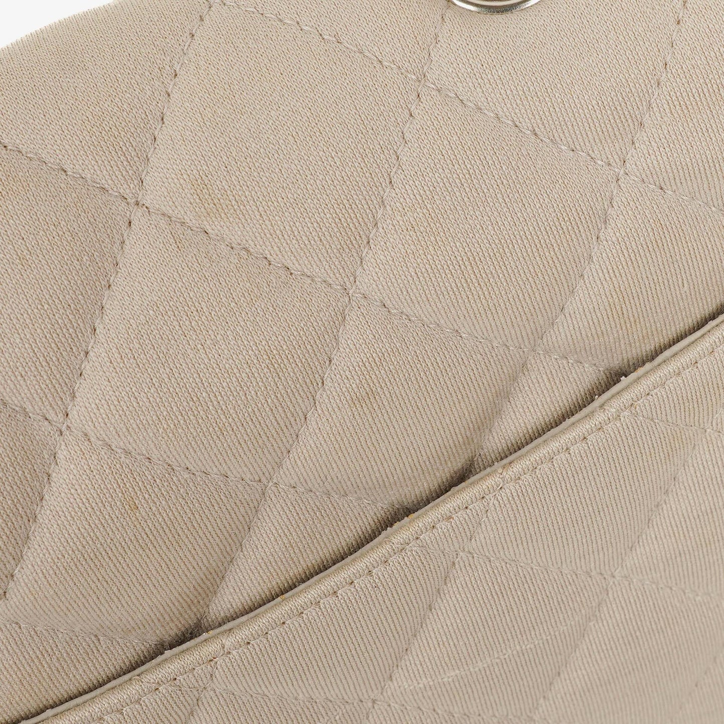 Chanel Jumbo Classic Single Flap Bag aus Jersey mit silberfarbenen Beschlägen