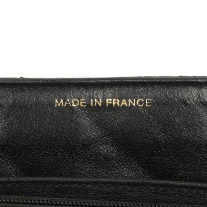 Chanel Kelly Schwarze Stepp-Caviar-Leder-Top-Handle-Tasche mit 24K vergoldeten Beschlägen, 1996-1997