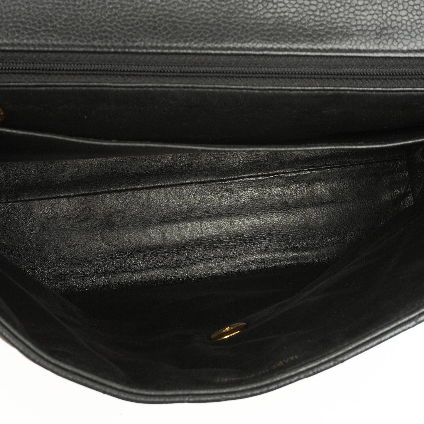 Chanel Kelly Schwarze Stepp-Caviar-Leder-Top-Handle-Tasche mit 24K vergoldeten Beschlägen, 1996-1997