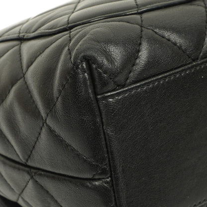 Chanel Kelly Medium aus schwarzem gestepptem Lammleder, 2005-2006