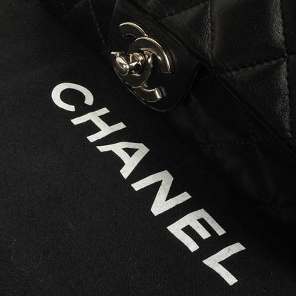 Chanel Kelly Medium aus schwarzem gestepptem Lammleder, 2005-2006