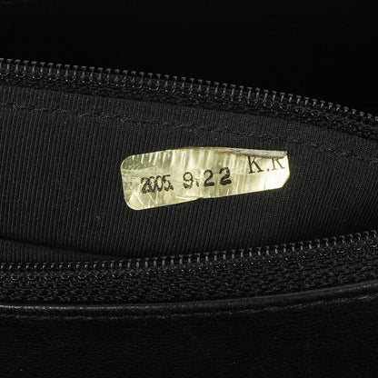 Chanel Kelly Medium aus schwarzem gestepptem Lammleder, 2005-2006