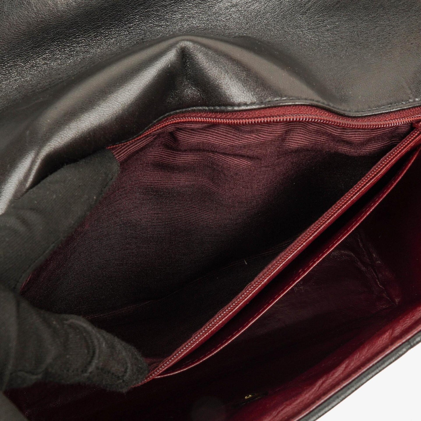 Chanel Lammleder Schwarz Vertikal Stepp Maxi CC Flap Schultertasche