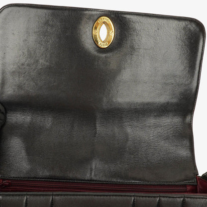 Chanel Lammleder Schwarz Vertikal Stepp Maxi CC Flap Schultertasche