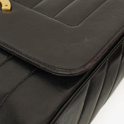 Chanel Lammleder Schwarz Vertikal Stepp Maxi CC Flap Schultertasche