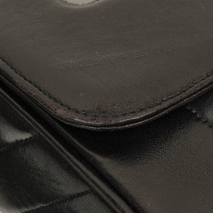 Chanel Lammleder Schwarz Vertikal Stepp Maxi CC Flap Schultertasche