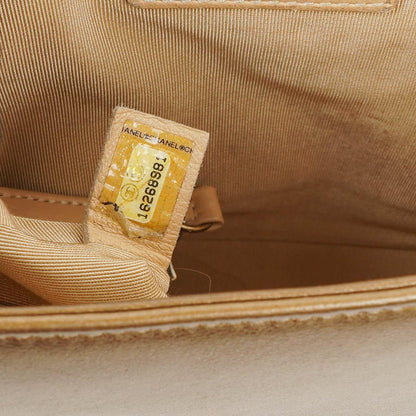 Chanel Große Boy gesteppte Flap Bag in Gold Metallic mit gealterten goldfarbenen Beschlägen