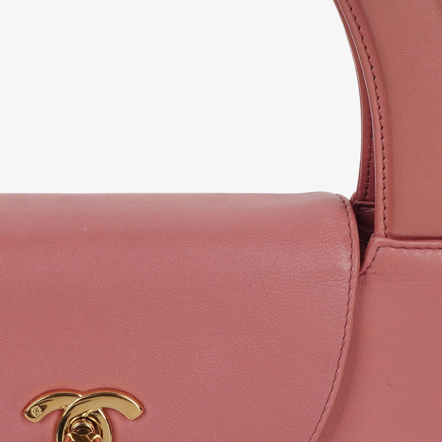 Chanel Large Kelly Einkaufstasche aus pinkem Lammleder mit 24K vergoldeter Hardware
