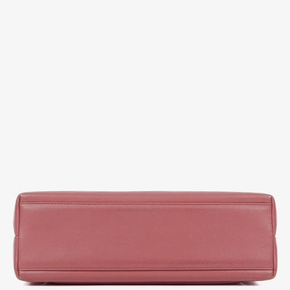 Chanel Large Kelly Einkaufstasche aus pinkem Lammleder mit 24K vergoldeter Hardware