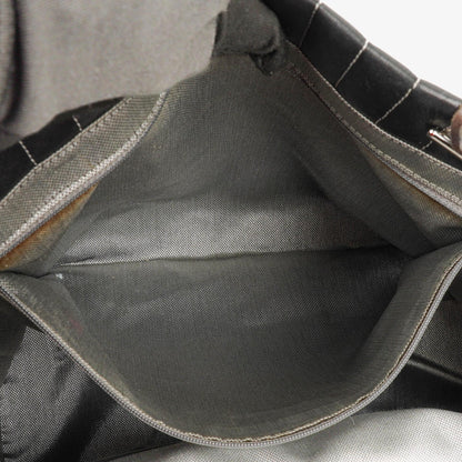 Chanel Mademoiselle Tote-Tasche Groß Schwarz Lammleder Steppung Vertikal