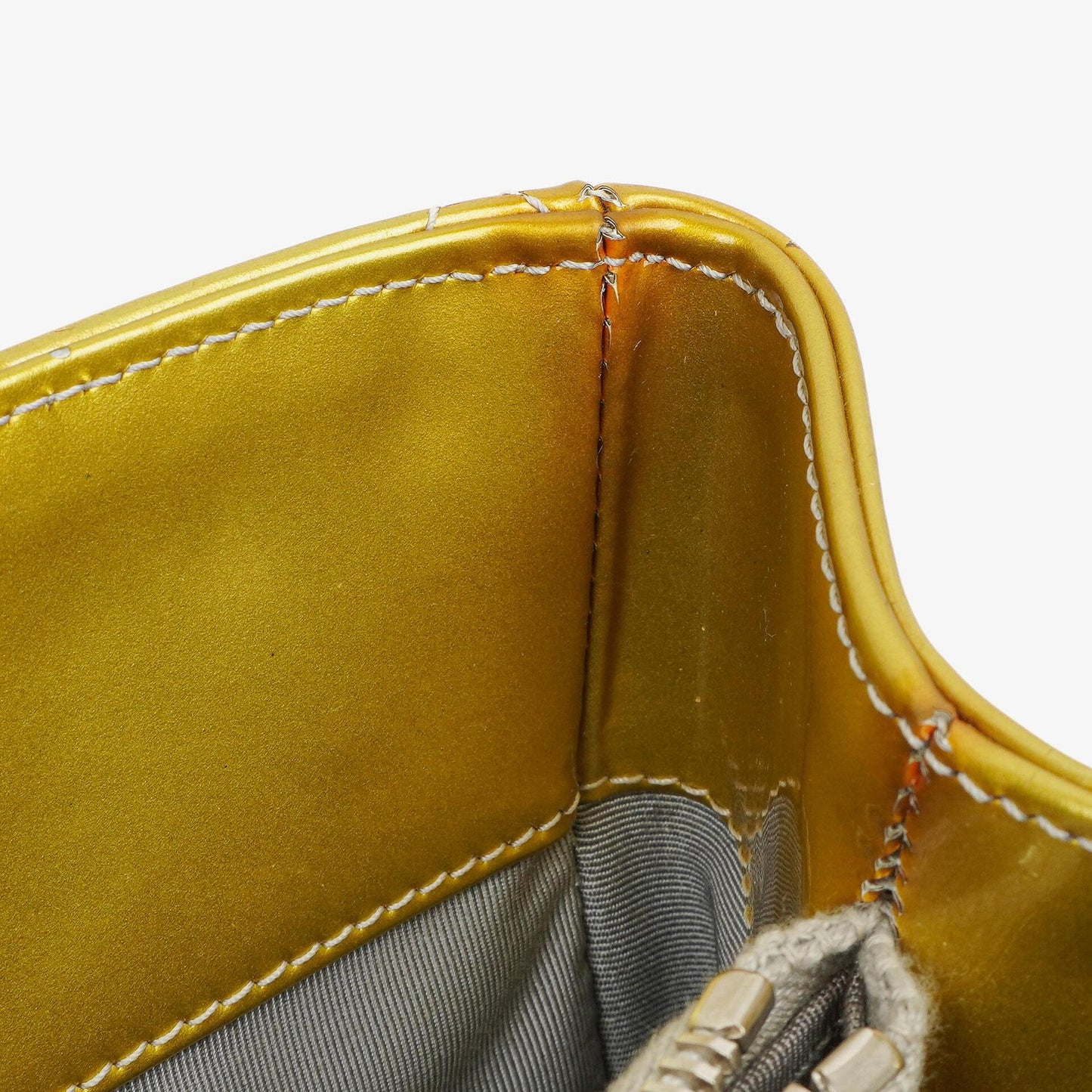 Chanel Große Gesteppt Lackleder Tote Tasche