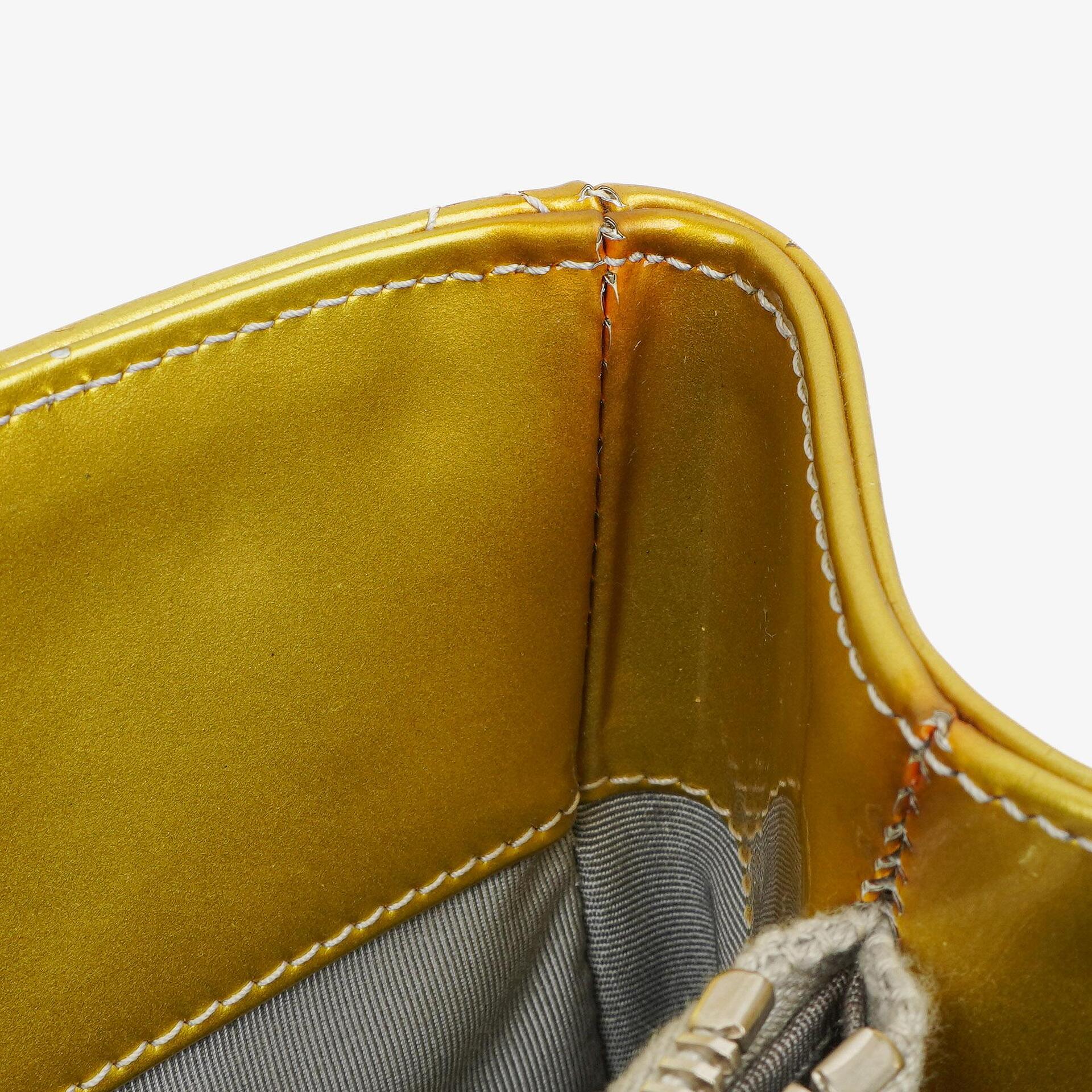 Chanel Große Gesteppt Lackleder Tote Tasche