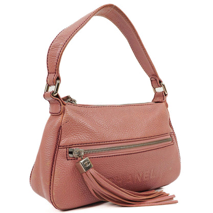 Chanel LAX Fronttasche Genarbtes Kalbsleder Schultertasche, 2003-2004