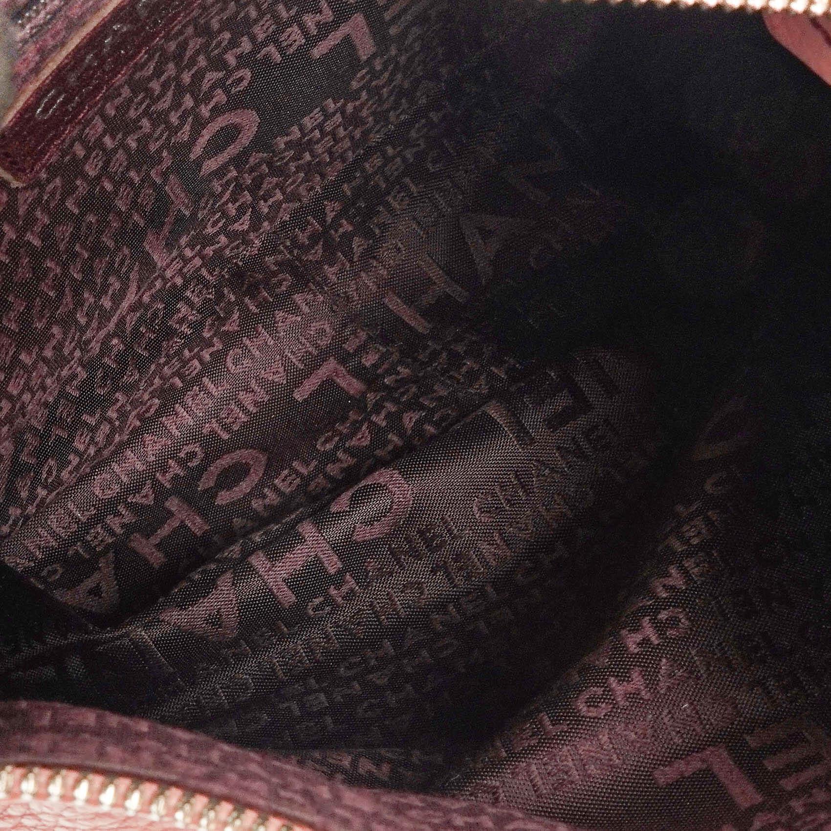 Chanel LAX Fronttasche Genarbtes Kalbsleder Schultertasche, 2003-2004