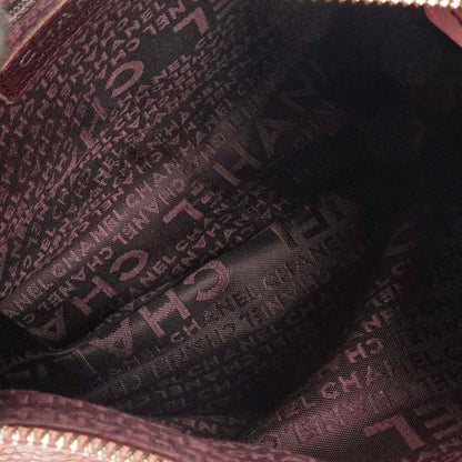 Chanel LAX Fronttasche Genarbtes Kalbsleder Schultertasche, 2003-2004