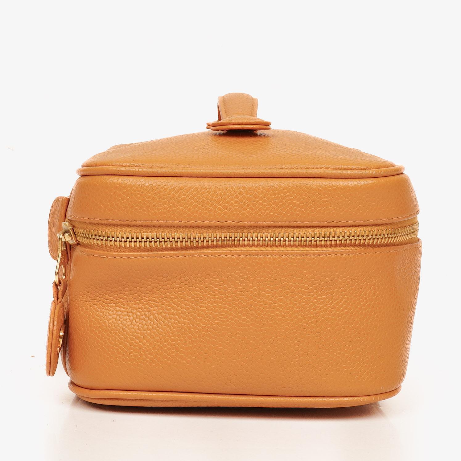 Chanel Kosmetik Vanity Case aus Leder
