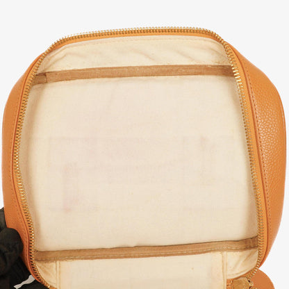 Chanel Kosmetik Vanity Case aus Leder