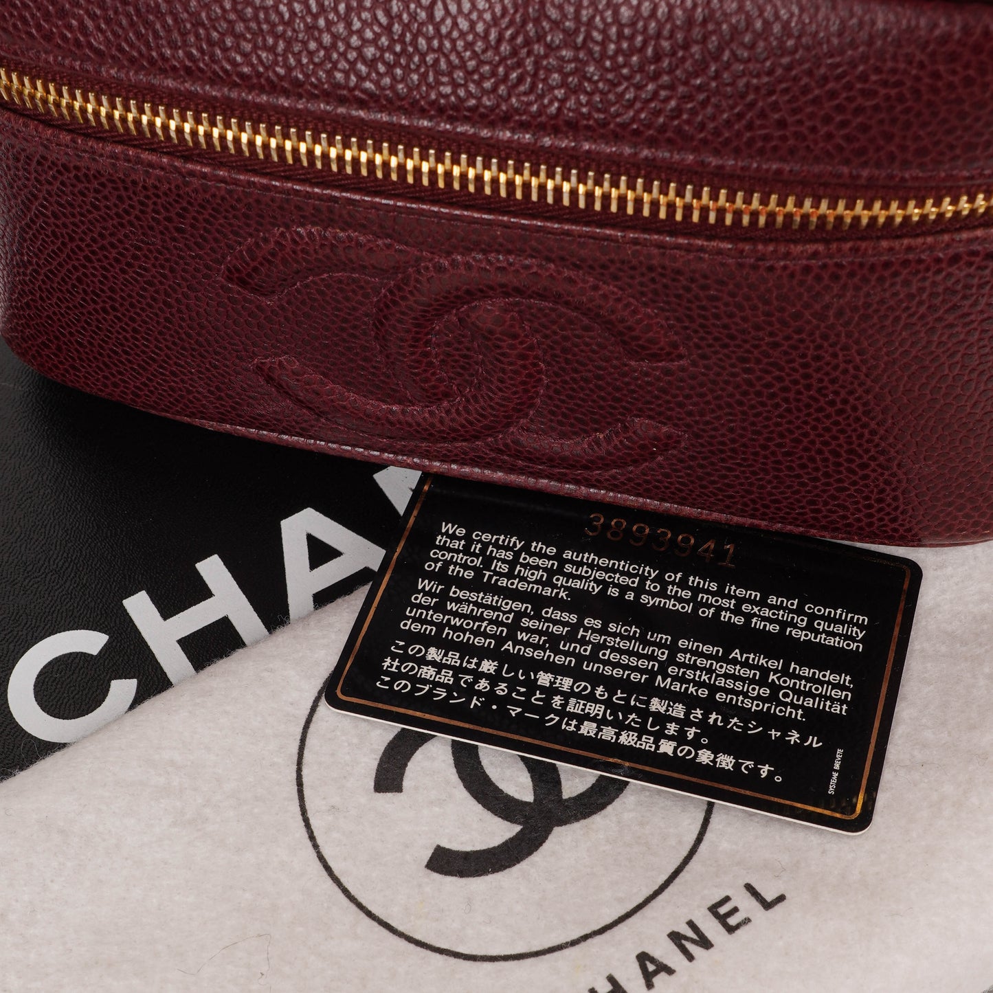 Chanel Vanity Case aus Leder