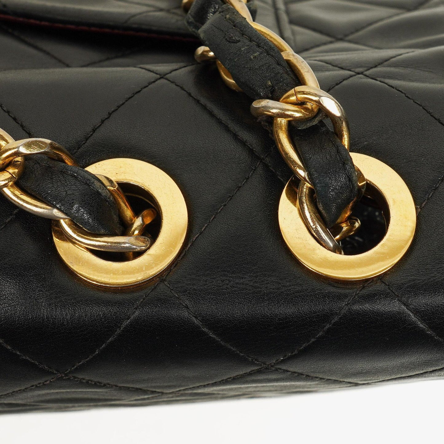 Chanel Maxi Jumbo CC Klassische Einfache Klappentasche Schwarz Gestepptes Lammleder 24K Vergoldete Beschläge