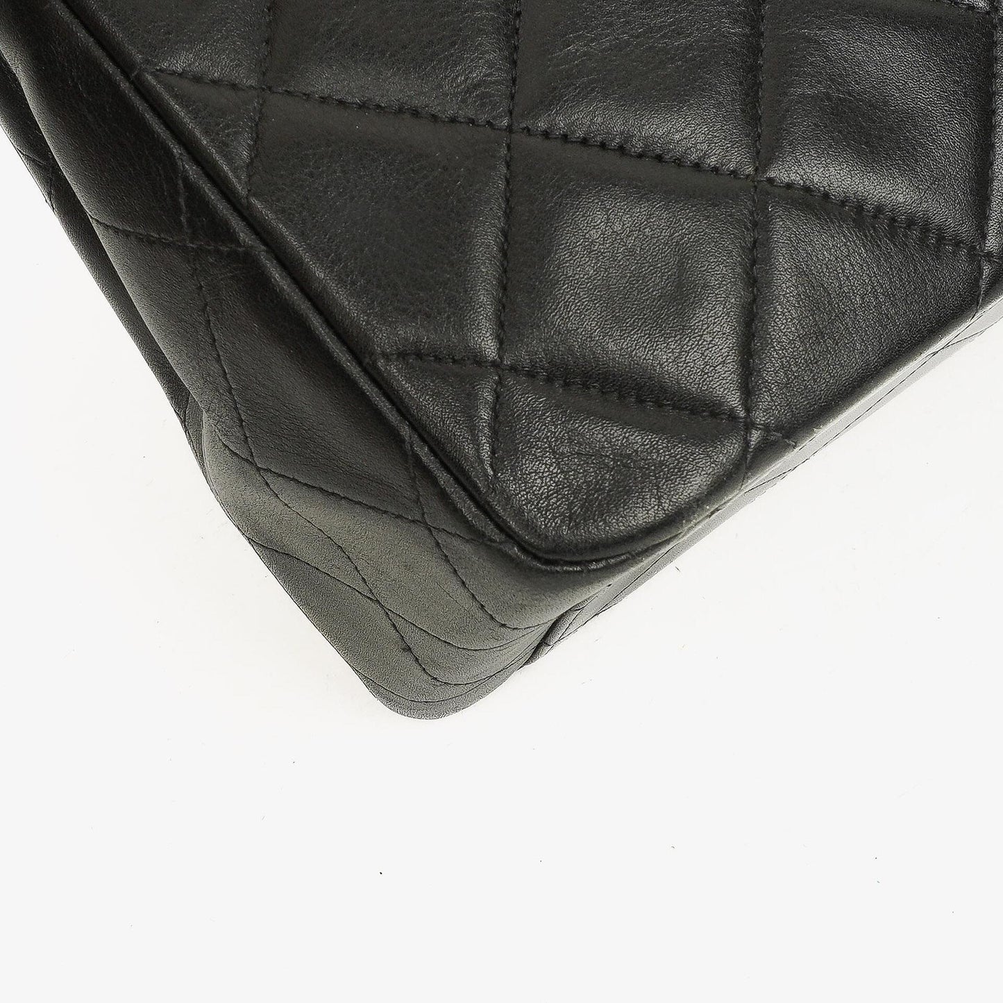 Chanel Maxi Jumbo Classic Single Flap Tasche Schwarz gestepptes Lammleder 24K vergoldete Hardware