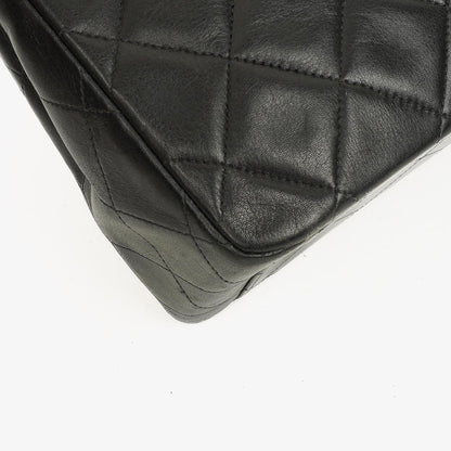 Chanel Maxi Jumbo Classic Single Flap Tasche Schwarz gestepptes Lammleder 24K vergoldete Hardware