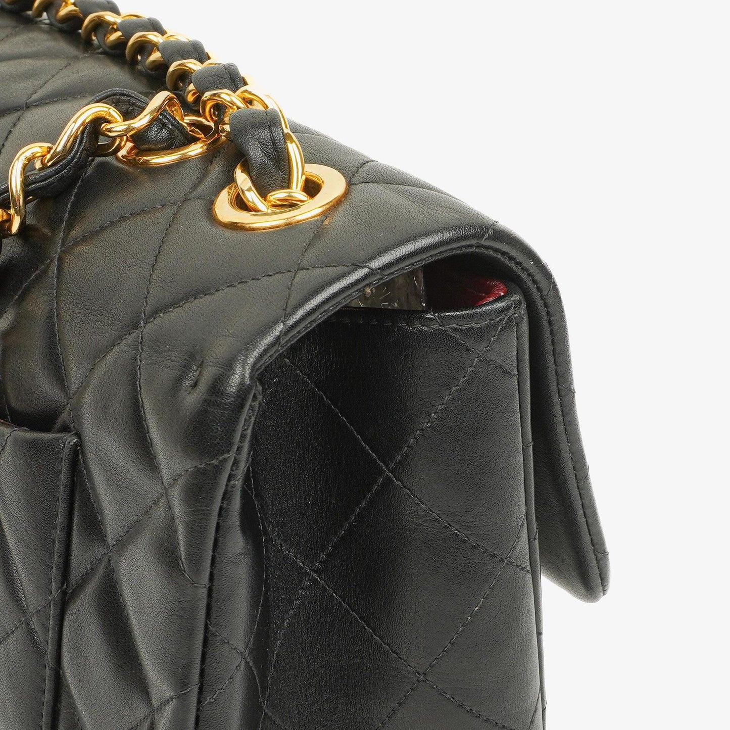 Chanel Maxi Jumbo Classic Single Flap Tasche Schwarz gestepptes Lammleder 24K vergoldete Hardware