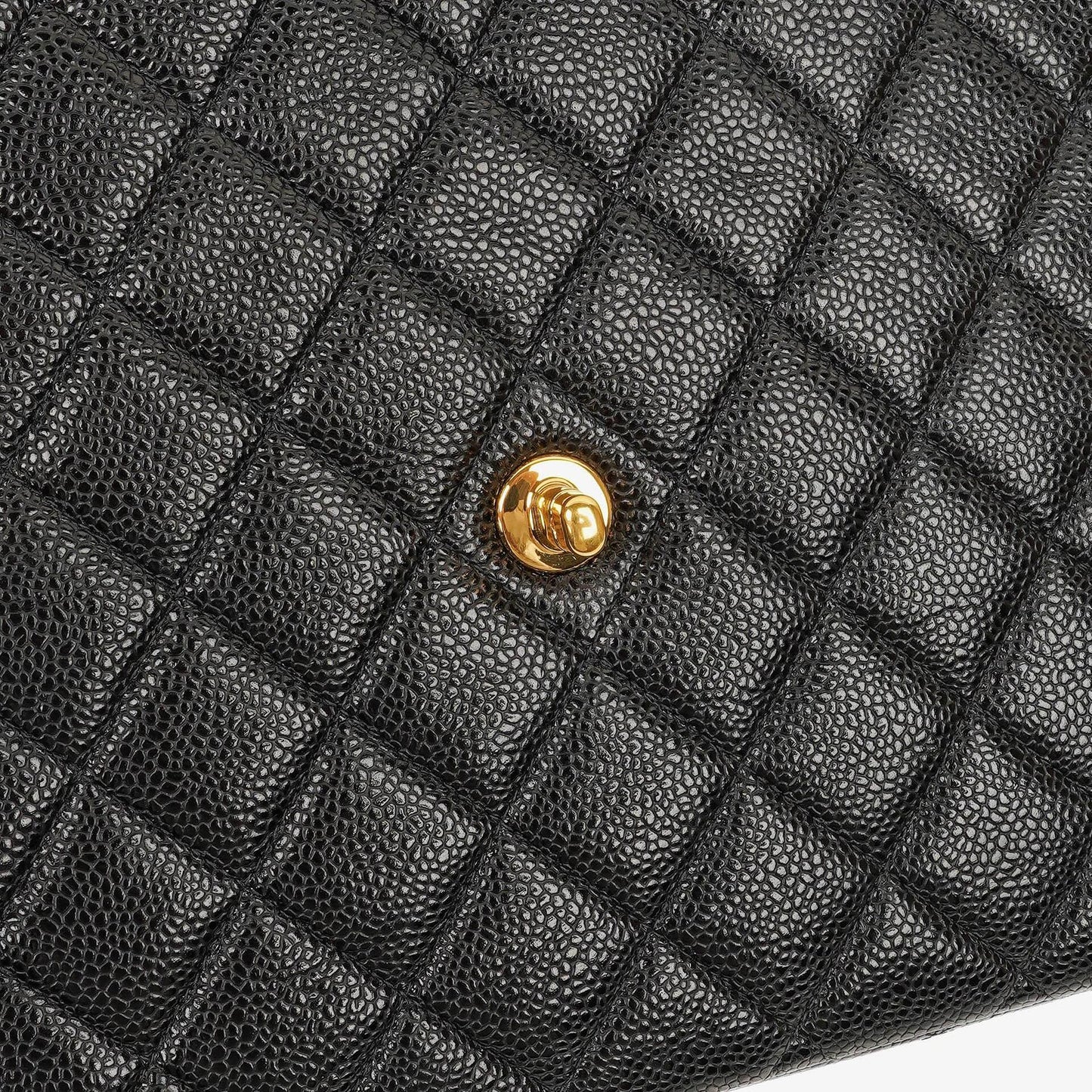 Chanel Maxi Jumbo Classic Single Flap Bag aus schwarzem gestepptem Lammleder mit 24K vergoldeter Hardware