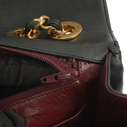 Chanel Classic Maxi Jumbo Single Flap Bag aus schwarzem gestepptem Lammleder mit 24K vergoldeten Beschlägen
