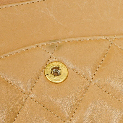Chanel Medium Classic Beige gestepptes Leder Double Flap Tasche mit 24K goldfarbener Hardware