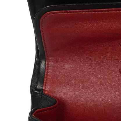 Chanel Classic Medium schwarze gesteppte Doppelklappentasche aus Lammleder mit 24K-vergoldeter Hardware