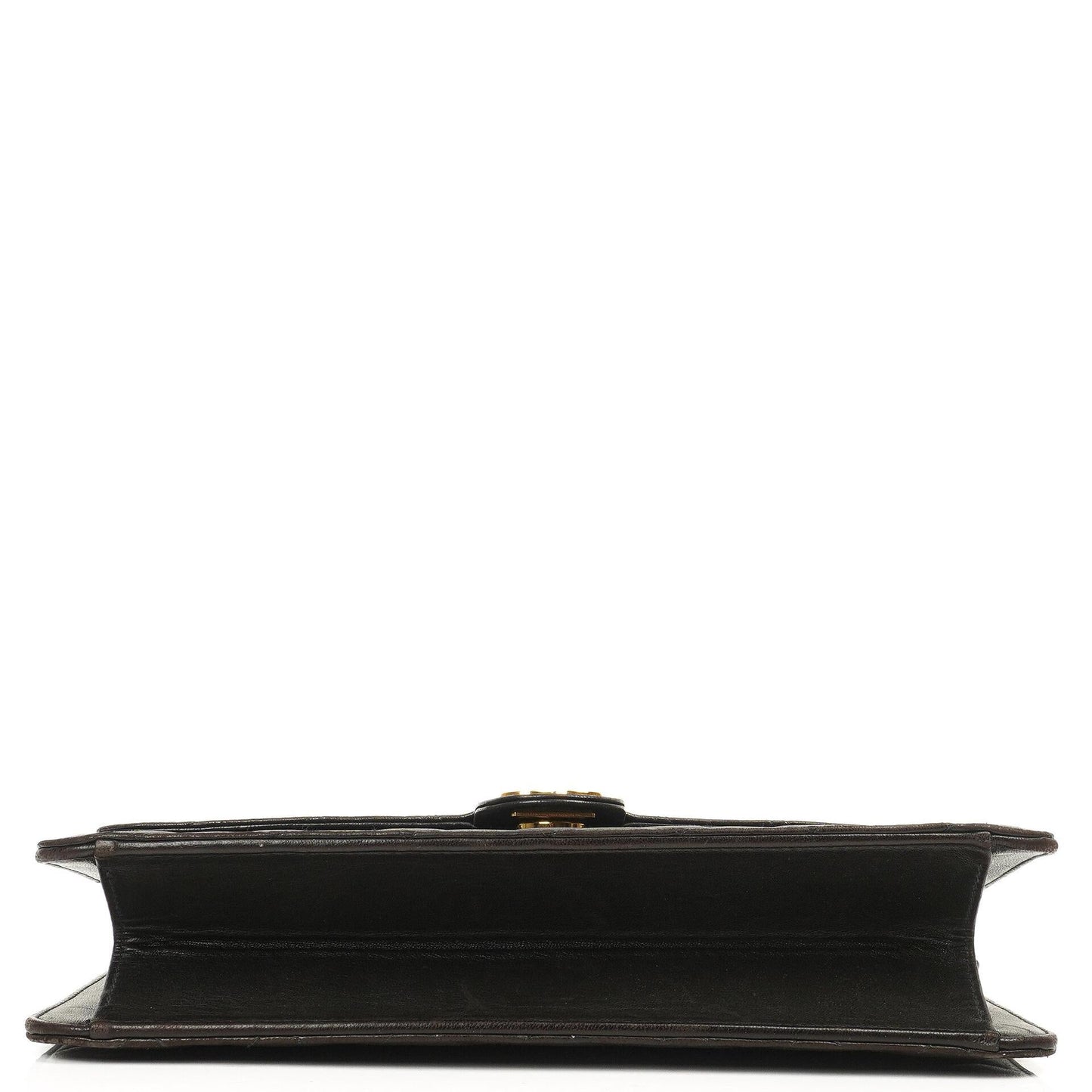 Chanel Mittlere Classic Schwarze gesteppte Lammleder Single Flap Tasche mit 24K vergoldeten Beschlägen