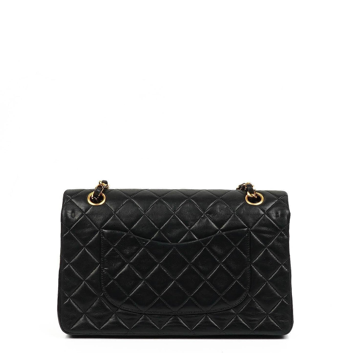 Chanel Medium Classic Double Flap Tasche aus Lammleder mit 24K vergoldeter Hardware