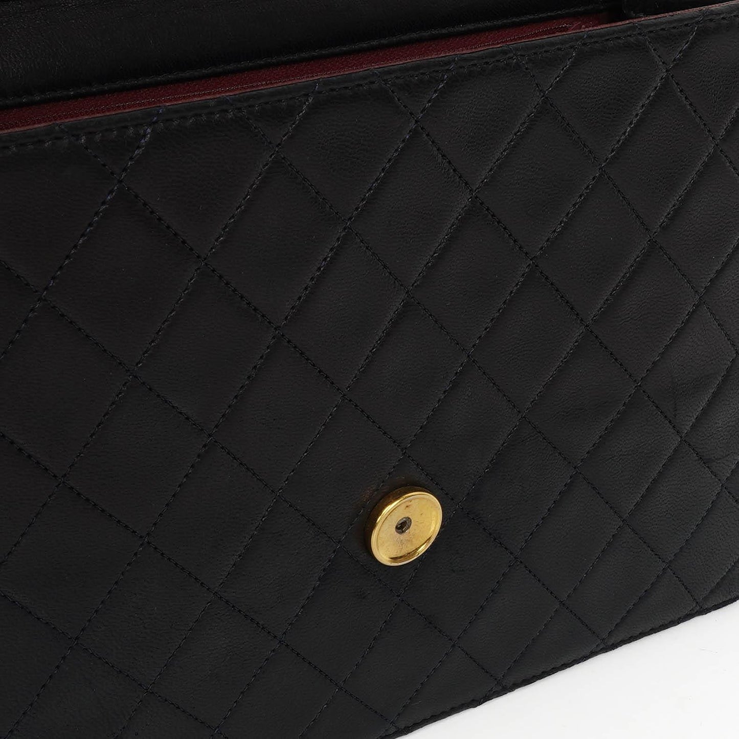 Chanel Medium Classic Single Flap Bag aus marineblauem gestepptem Lammleder mit 24K goldplattierten Beschlägen