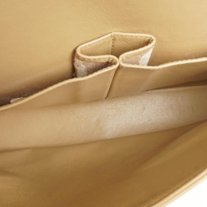 Chanel Mittlere klassische gesteppte Lammleder Doppelklappen-Tasche mit 24K goldplattierter Hardware