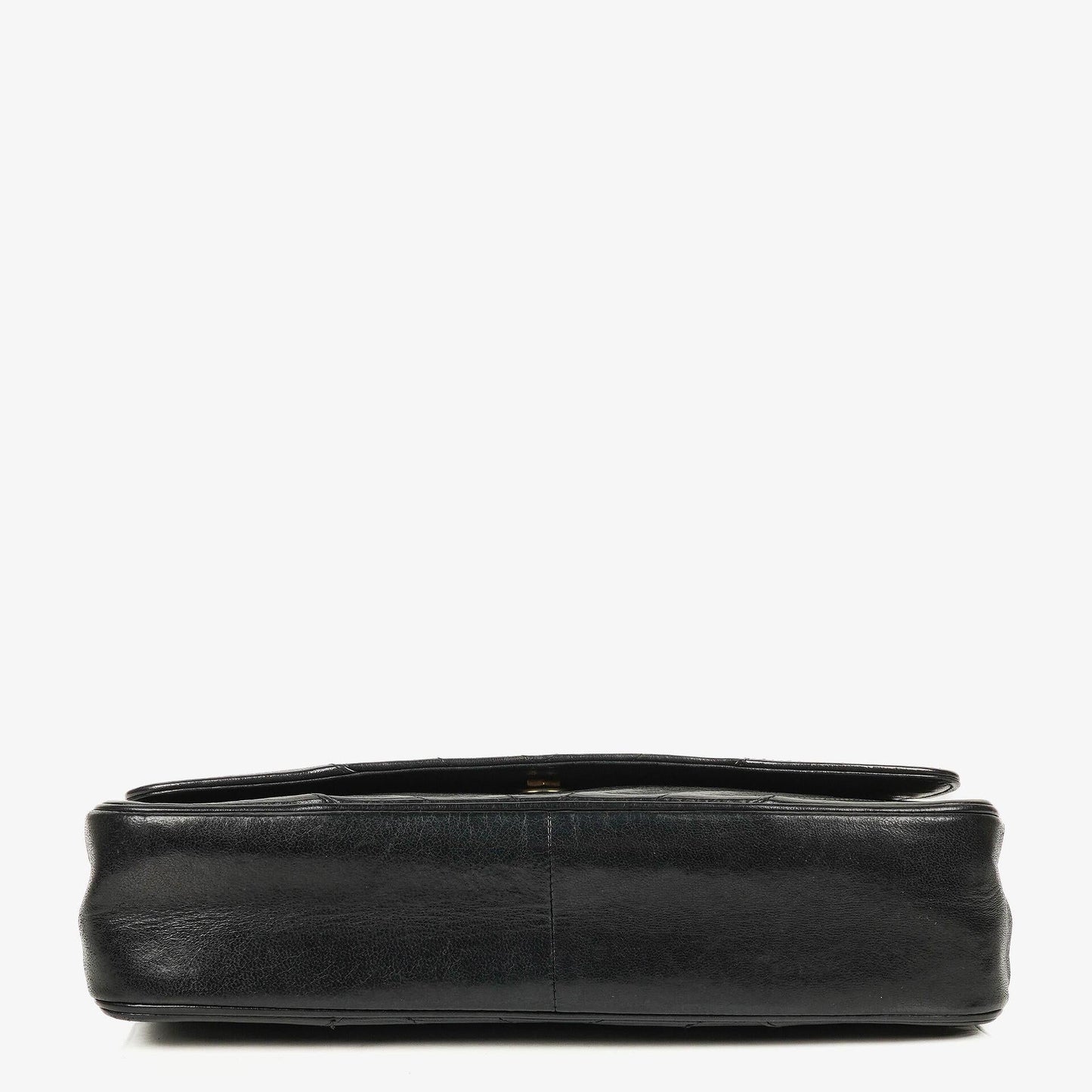 Chanel Medium Classic Single Flap Tasche aus schwarzem Chevron-gestepptem Lammleder mit 24K vergoldeten Beschlägen