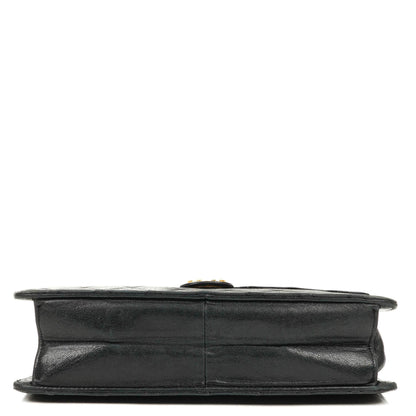 Chanel Medium Classic Einzelklappentasche Schwarz Gepolstertes Lammleder Mit 24K vergoldeter Hardware